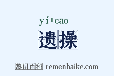 遗操是什么意思的图片